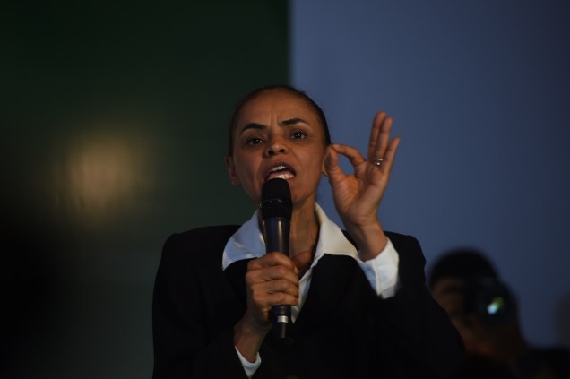 Candidata à Presidência da República, Marina Silva (PSB), durante evento em Sertãozinho, interior paulista - 28/08/2014