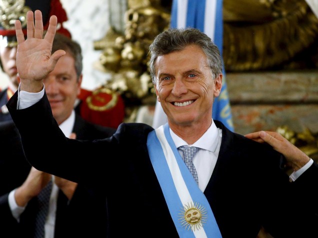 Mauricio Macri toma posse como novo presidente da Argentina em Buenos Aires
