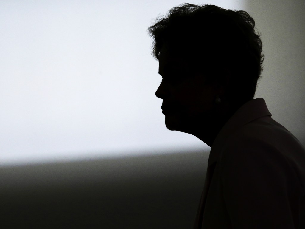 A presidente Dilma Rousseff no Palácio do Planalto, nesta quinta-feira (27)