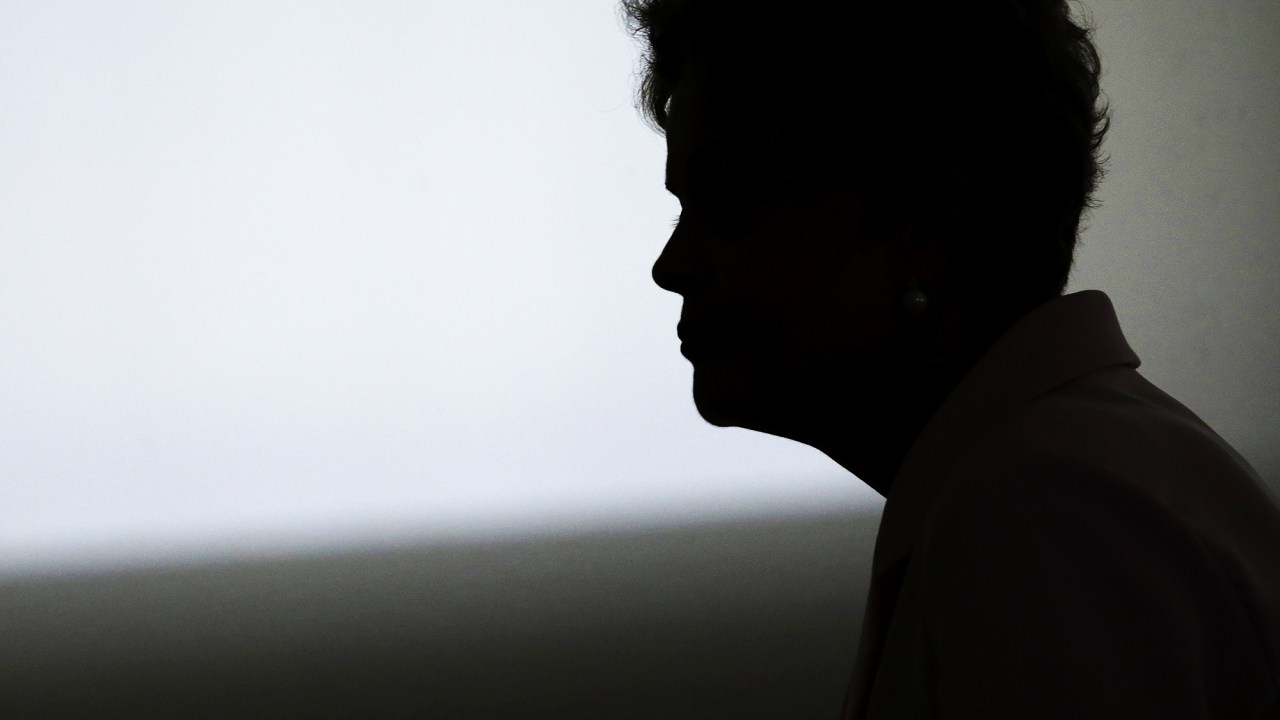 A presidente Dilma Rousseff no Palácio do Planalto, nesta quinta-feira (27)