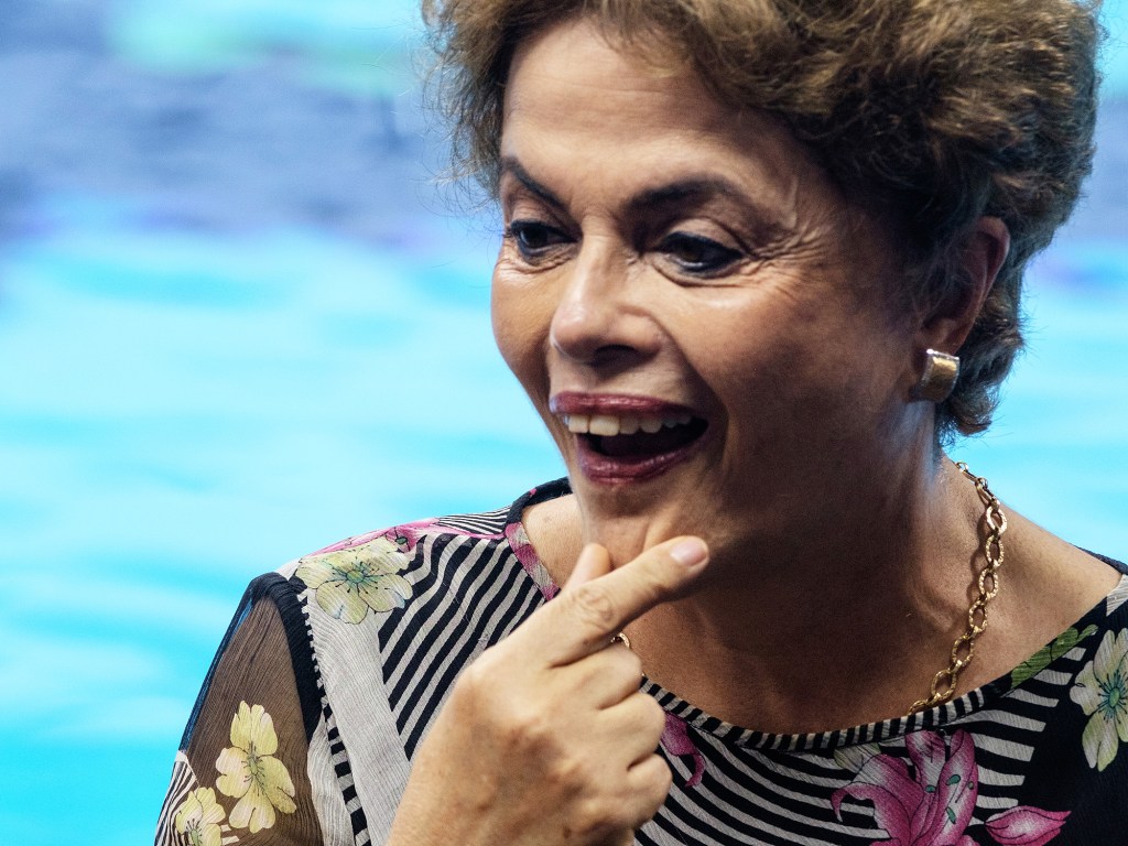 A presidente Dilma Rousseff inaugurou o Centro Olímpico de Esportes Aquáticos, no Rio de Janeiro - 08/04/2016