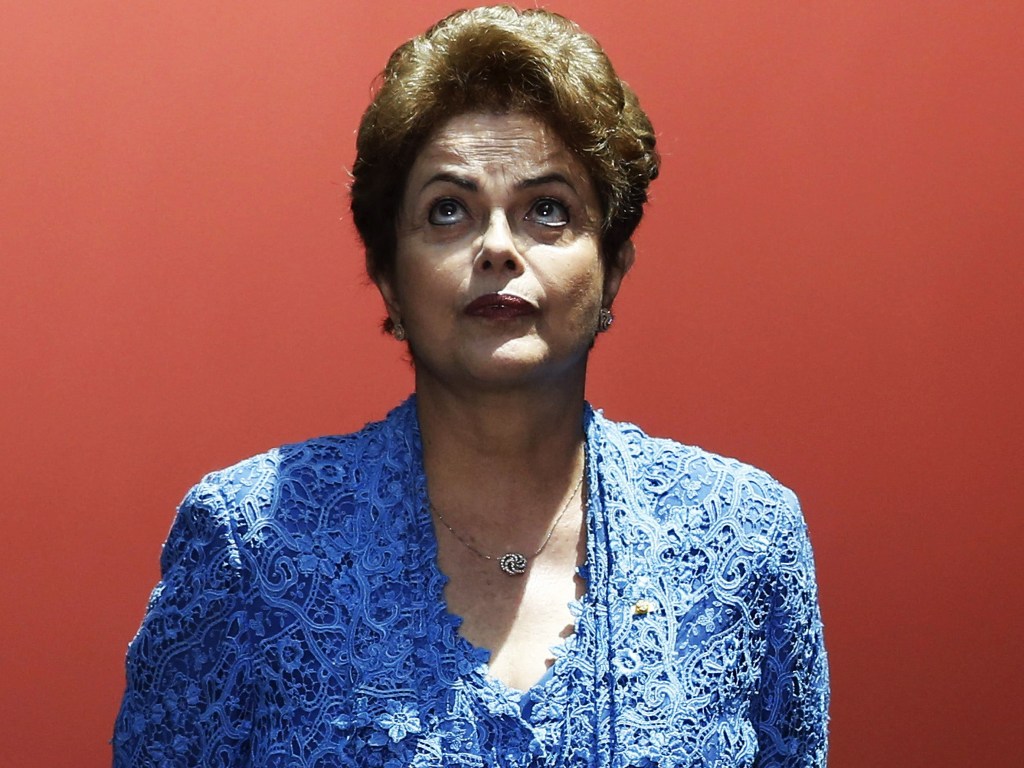 A presidente Dilma Rousseff em sua primeira visita de Estado à Cidade do México