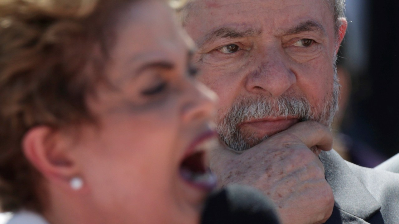 Lula acompanha pronucimento de Dilma no Palácio do Planalto