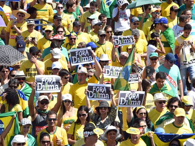 Em Brasília, manifestações contra o governo de Dilma Rousseff