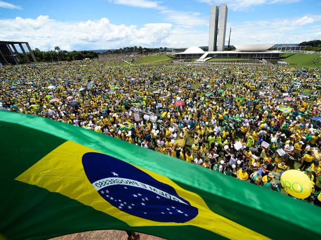 Manifestação contra corrupção em Brasília (DF)