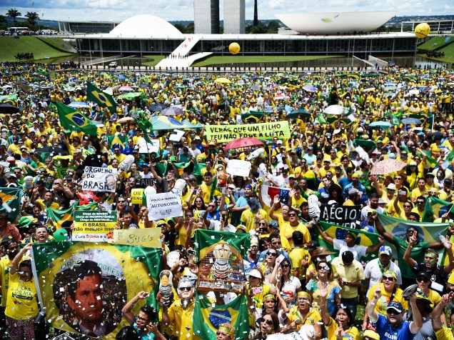 Manifestação contra corrupção em Brasília (DF)
