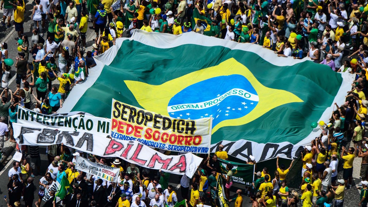Ato contra o governo Dilma no Rio de Janeiro