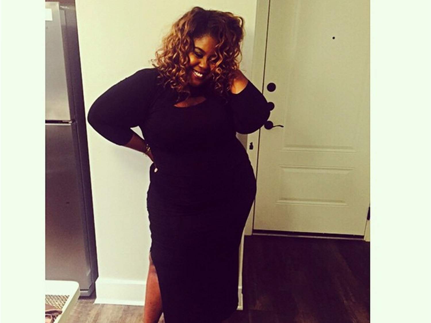 A atriz Raven Goodwin em foto publicado em sua conta no Instagram antes da confusão em que se envolveu