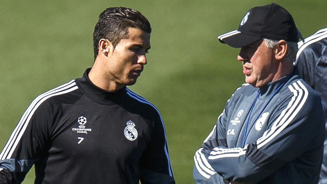 Cristiano Ronaldo e Carlo Ancelotti