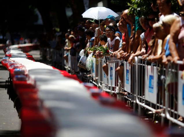 Bolo gigante foi preparado para a festa de 450 do Rio de Janeiro