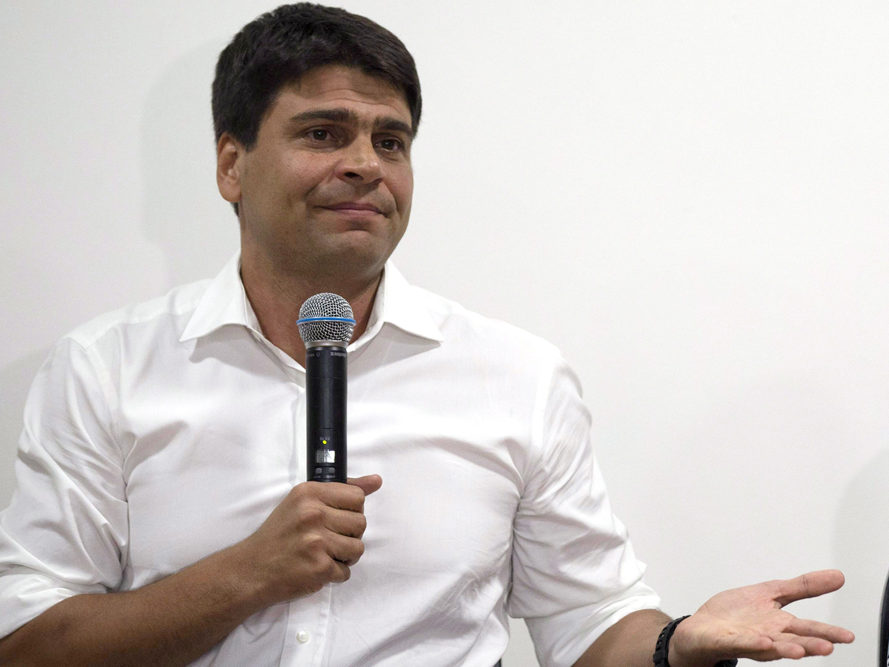 Entrevista coletiva com o secretário de Coordenação de Governo da prefeitura do Rio de Janeiro, Pedro Paulo, sobre as agressões a ex-mulher Alexandra - 12/11/2015