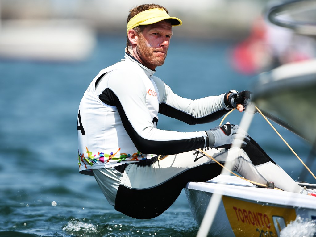 O velejador Robert Scheidt fica com a prata na classe Laser nos Jogos Pan-Americanos de Toronto, no Canadá - 18/07/2015
