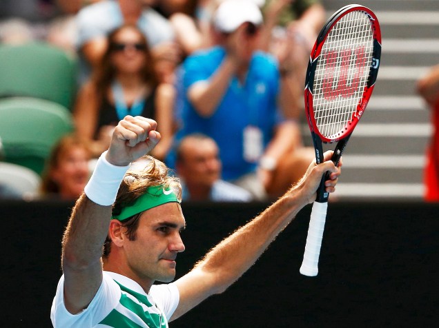 Roger Federer vence na estréia do US Open. Sem nenhuma dificuldade, em pouco mais de 1h20, 6/1, 6/2 e 6/2 para avançar de fase