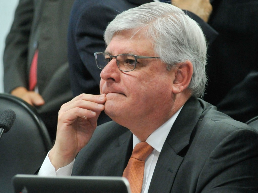 O procurador-geral da República, Rodrigo Janot, em sabatina na CCJ do Senado