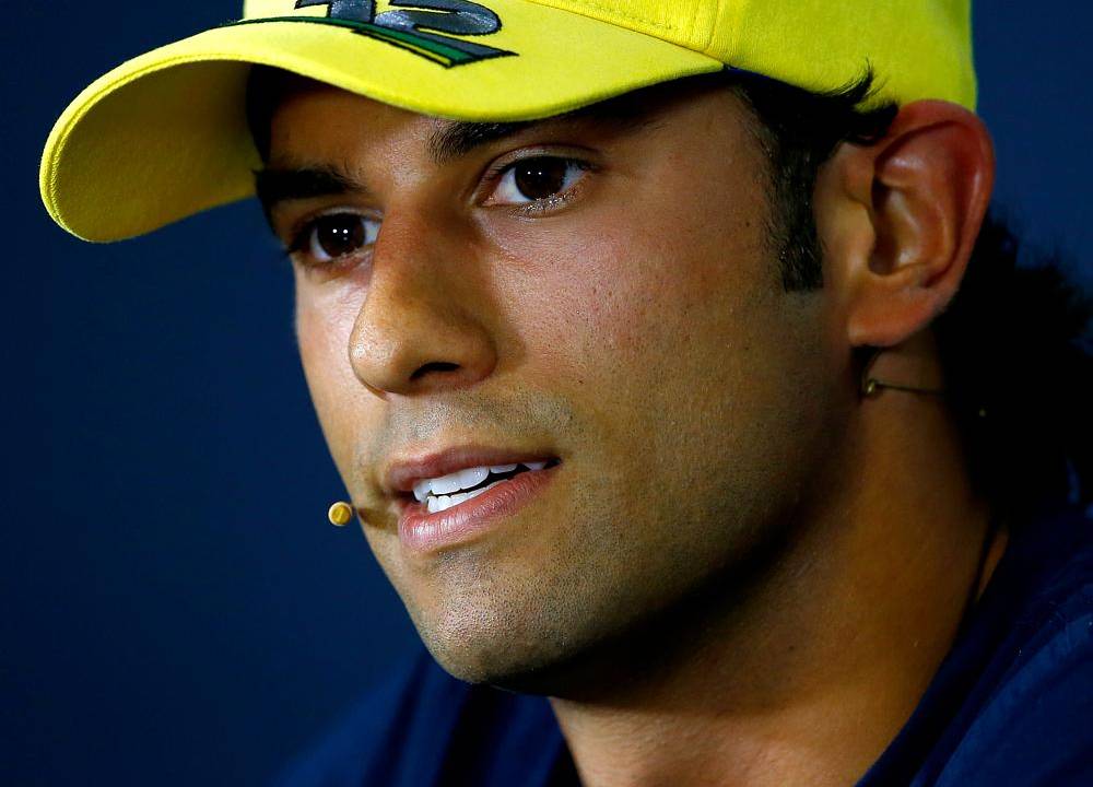 Novo carro da equipe Sauber, do brasileiro Felipe Nasr, para a temporada 2015 da Fórmula 1