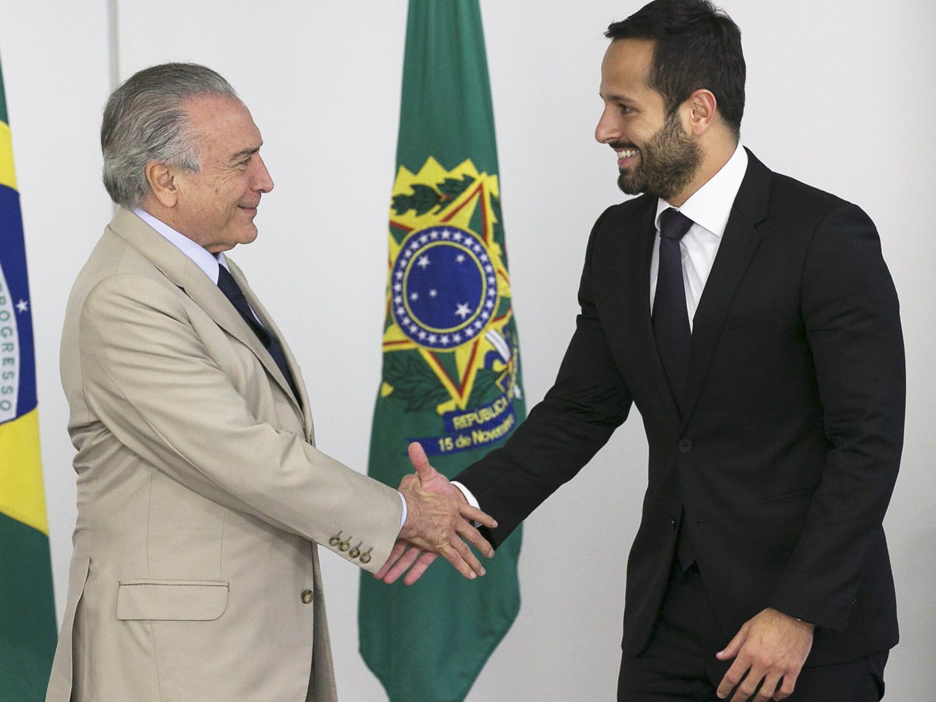 Michel Temer e Marcelo Calero