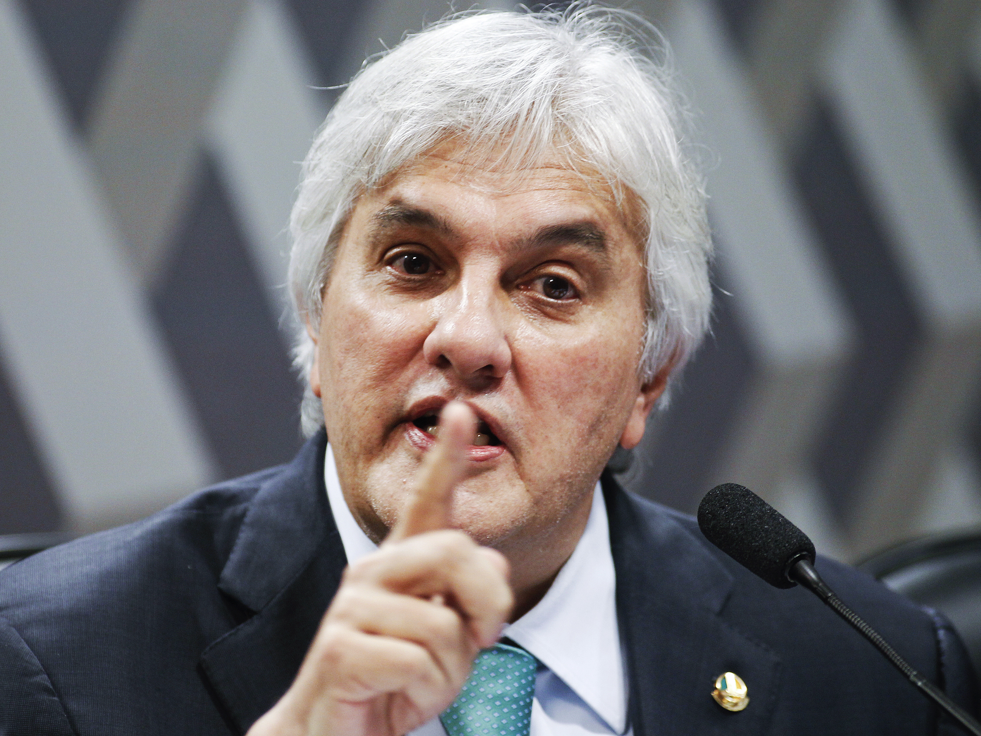 O senador Delcídio do Amaral, durante reunião do Conselho de Ética, em Brasília (DF) - 09/05/2016