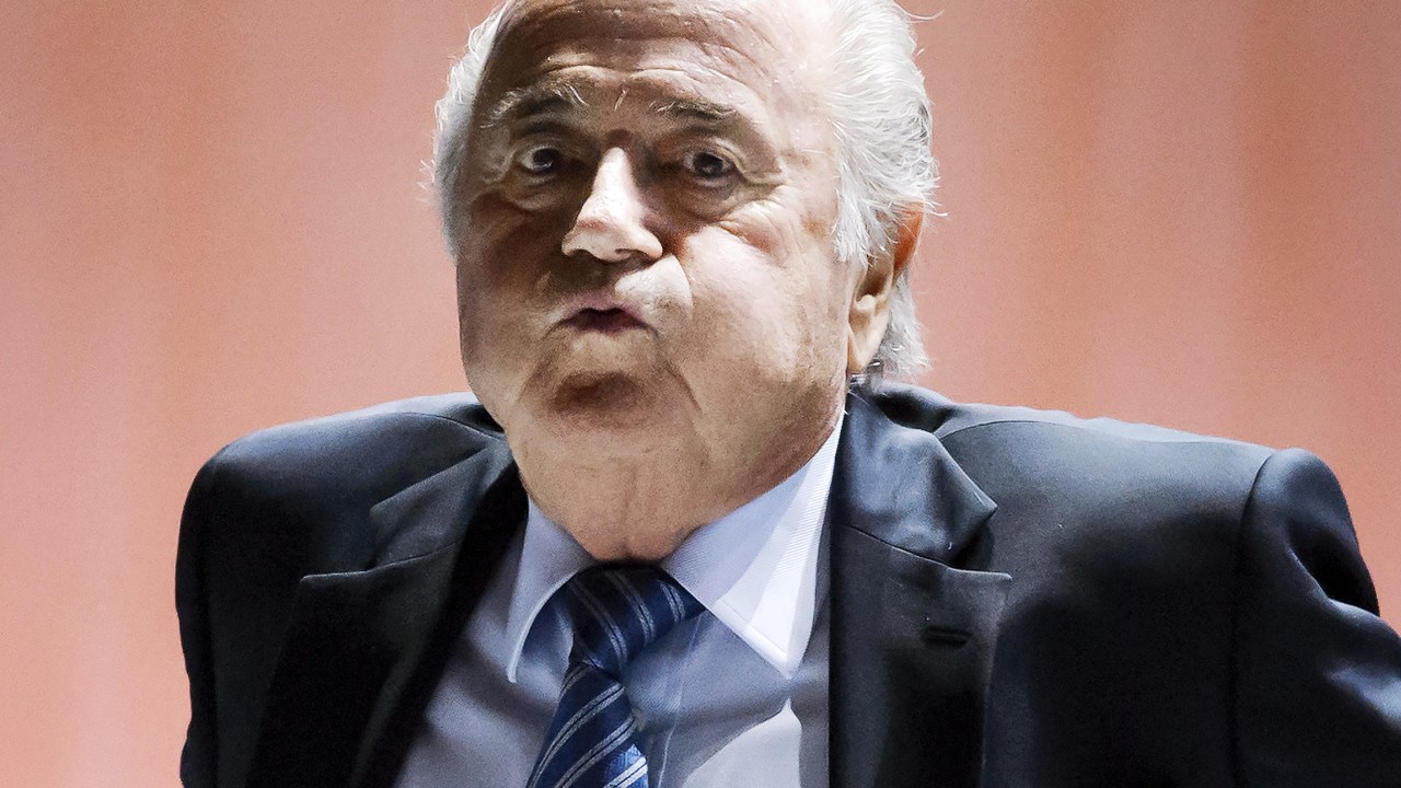 Joseph Blatter, discursa durante a abertura do 65º Congresso da Fifa em Zurique, Suíça