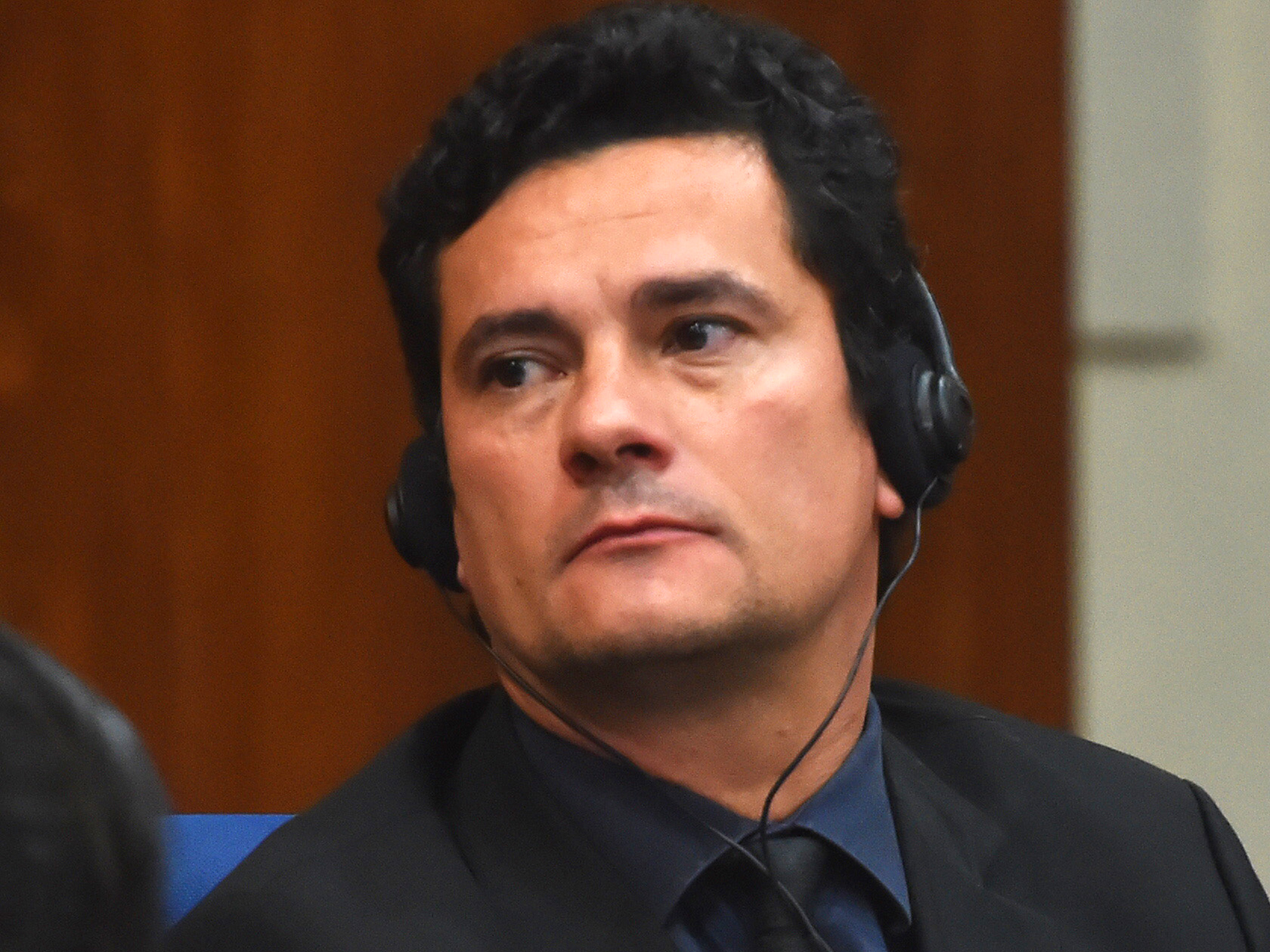 O juiz federal Sérgio Moro, da 3ª Vara Criminal de Curitiba, durante sessão em São Paulo (SP), nesta terça-feira (29)
