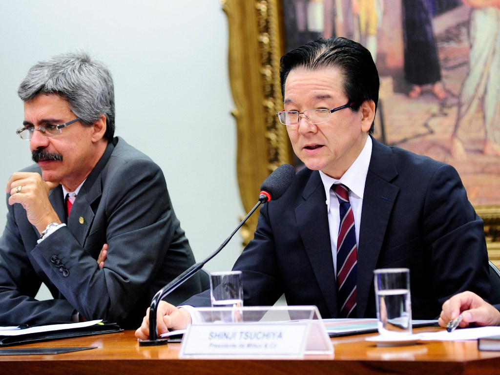 O presidente da Mitsui & Co., Shinji Tsuchiya
