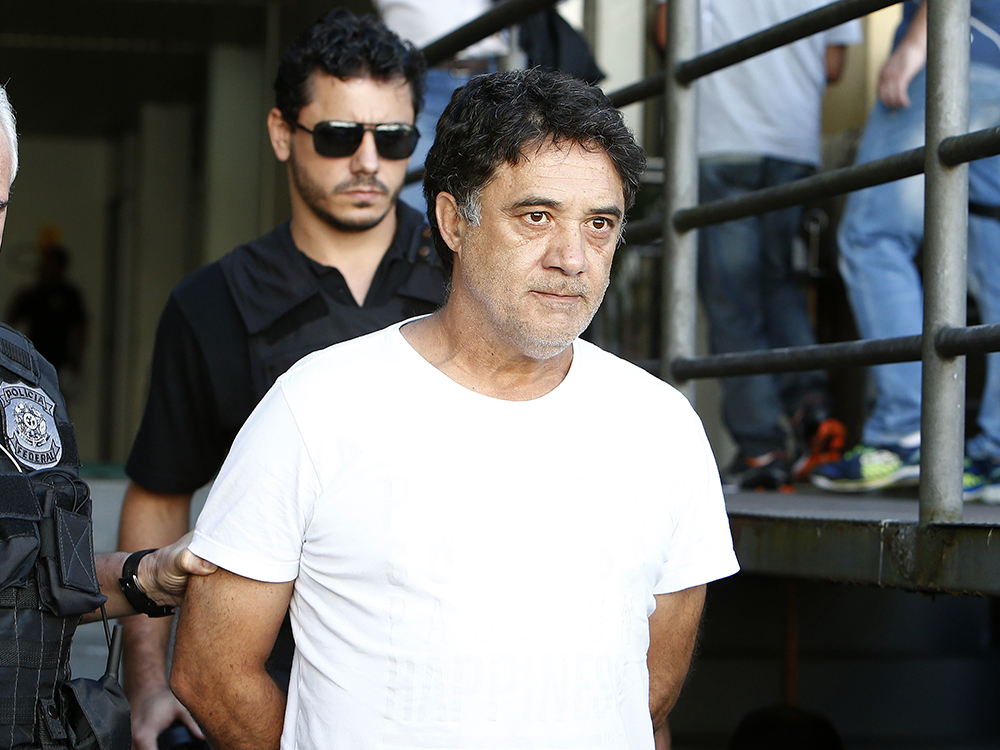 Silvio Pereira, ex-secretário geral do PT, preso na 27ª fase da Operação Lava Jato , faz xames de corpo de delito no IML de Curitiba (PR), na tarde desta sexta-feira (01)