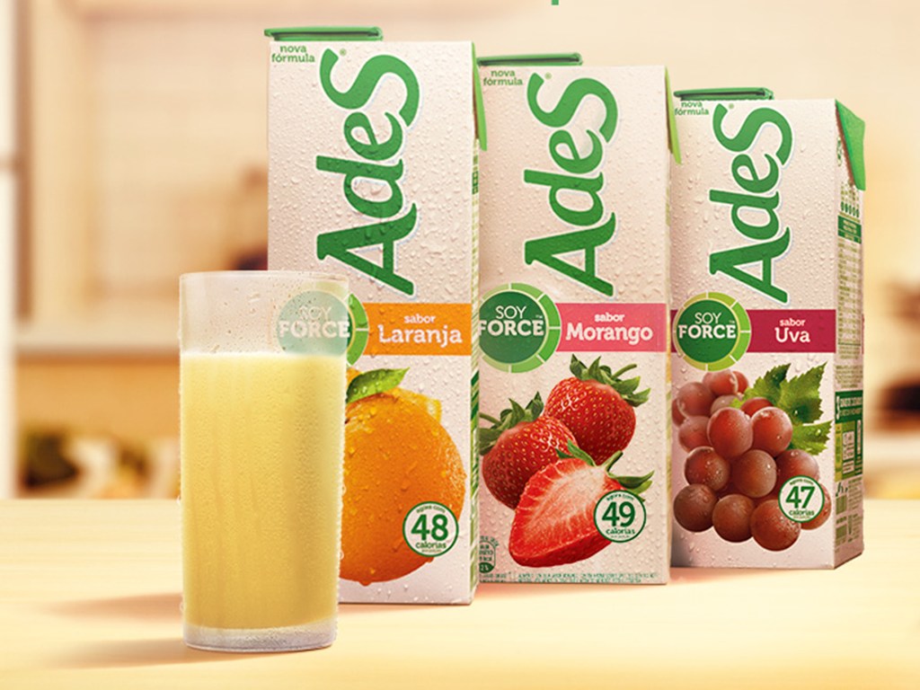 Marca Ades lidera o mercado de bebidas à base de soja na América Latina