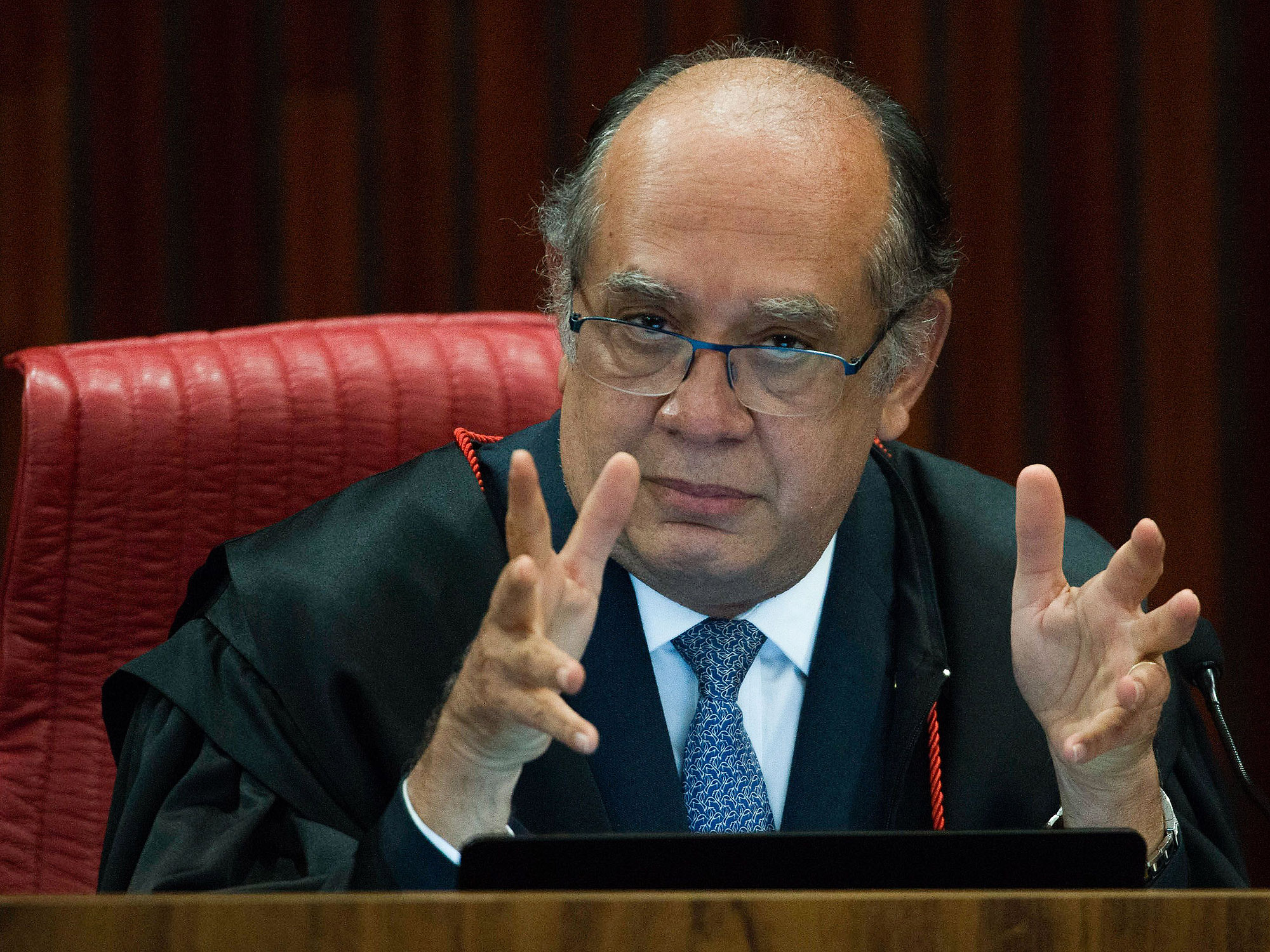 O presidente do Tribunal Superior Eleitoral, ministro Gilmar Mendes