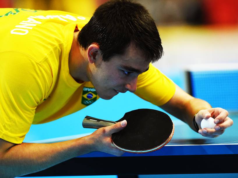 A equipe masculina de tênis de mesa brasileira conseguiu a medalha de ouro dos Jogos Pan-Americanos, em Toronto, Canadá