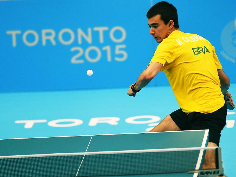 A equipe masculina de tênis de mesa brasileira conseguiu a medalha de ouro dos Jogos Pan-Americanos, em Toronto, Canadá