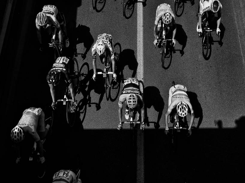 Ciclistas durante o Tour de France