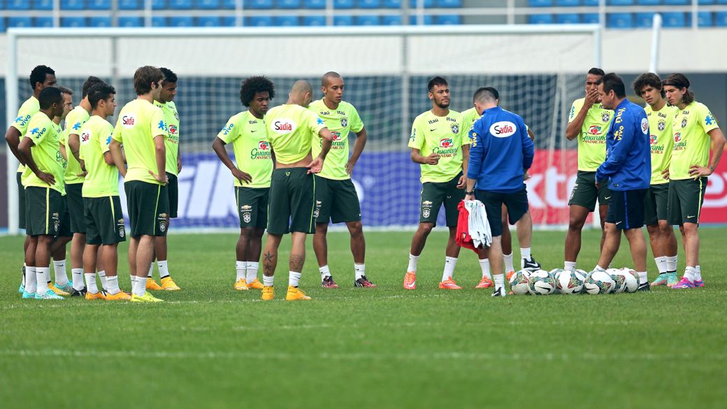 O primeiro treino da seleção antes do Superclássico das Américas, em Pequim
