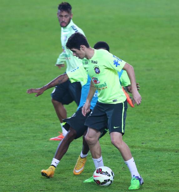 Treino da seleção brasileira em Istambul, antes de amistoso contra a Turquia