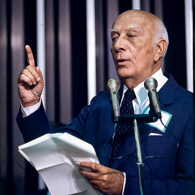 Ulysses Guimarães, presidente da Câmara dos Deputados e da Assembleia Constituinte