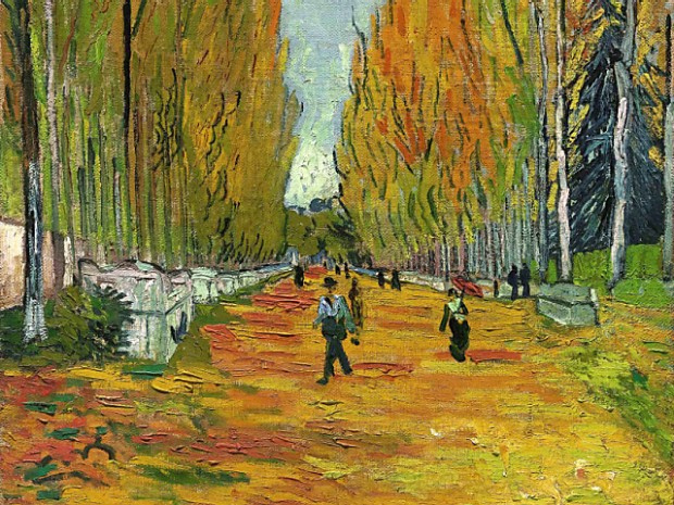 A tela "L'Allée des Alyscamps', de Van Gogh, vendida por 66,3 milhões de dólares em leilão na Sotheby's de NY