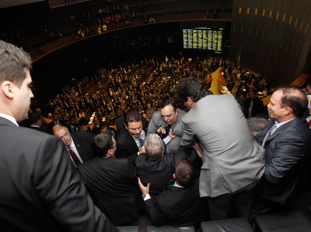 Galeria do Plenário da Câmara durante Sessão do Congresso para discussão e votação dos vetos Presidências e projeto que altera o cálculo do superavit primário (PLN 36/14)