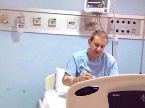 Doleiro Alberto Youssef no hospital em Curitiba
