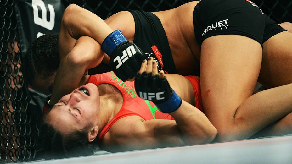A brasileira Amanda Nunes vence a alemã Sheila Gaff no Ultimate Fighting que volta ao Rio de Janeiro (RJ), para o evento UFC 163, ou simplesmente UFC Rio 4