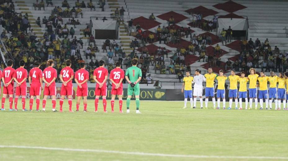 Amistoso entre Brasil e China no Estádio do Arruda, no Recife