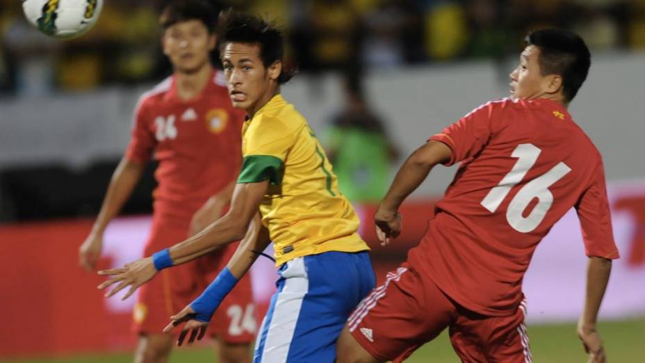 Amistoso entre Brasil e China no Estádio do Arruda, no Recife