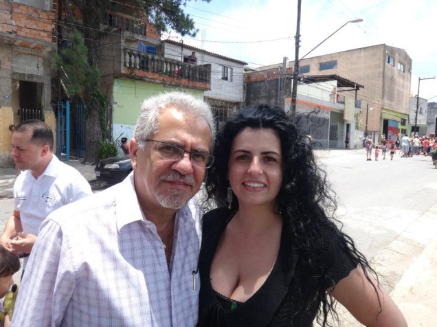 Ana Lúcia Assad, advogada de Lindemberg Alves, e o prefeito de Guarulhos, Sebastião Alves de Almeida (PT)