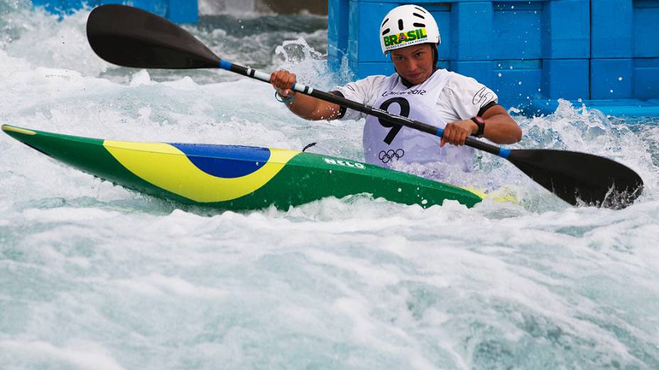 Ana Vargas, durante treinos em Lee Valley, Inglaterra