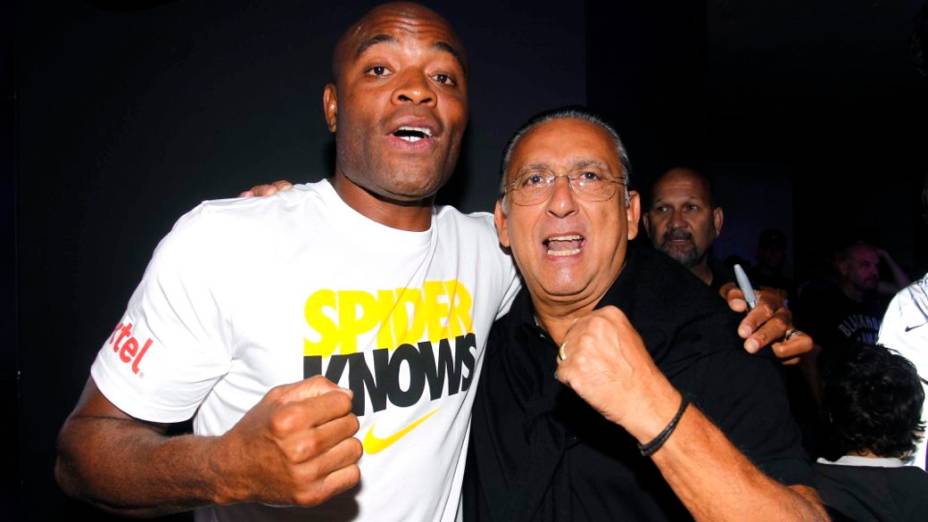 Anderson Silva em evento da Nike no Rio de Janeiro