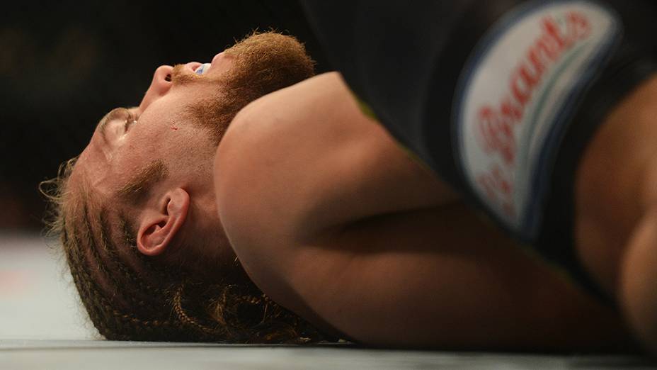 Ronny Markes e Andrew Craig durante UFC São Paulo no ginásio do Ibirapuera