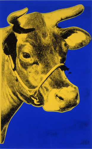 Cow (Yellow on Blue), de 1971.