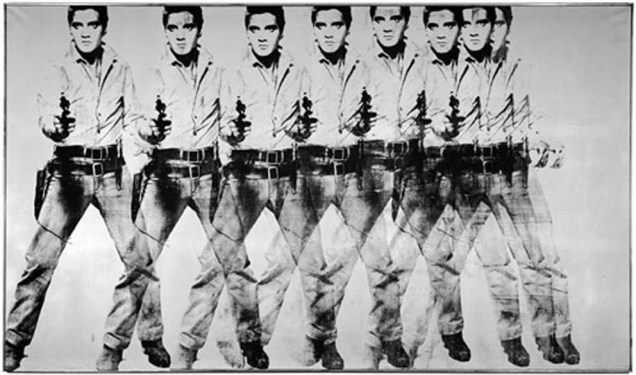 Andy Warhol – <em>Eight Elvises</em>, 1963 - 170 milhões de reais - Comprador desconhecido. Depois de 40 anos de posse, o colecionador romano Annibale Berlingieri decidiu vender a obra em 28 de novembro de 2008 e entregou a tarefa para a Christies. O resultado foi a quebra do recorde de venda para um trabalho do artista norte-americano ícone da pop art.
