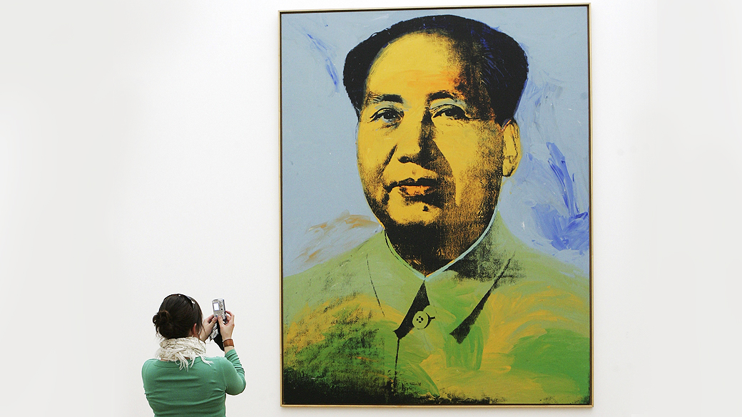 Pintura "Mao" de Andy Warhol exposta em Berlim em 2007
