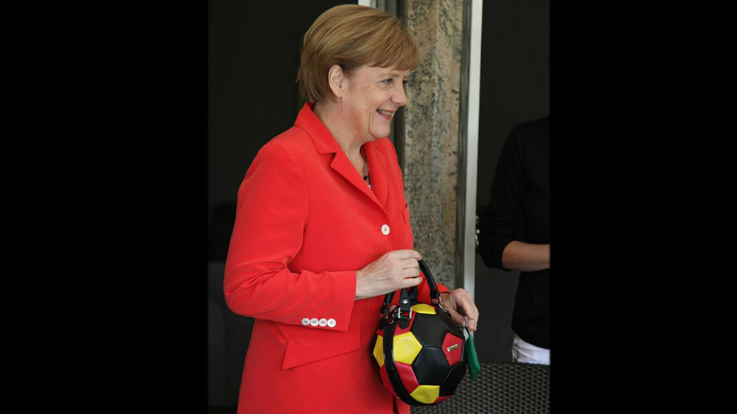 A chanceler alemã, Angela Merkel, no Brasil