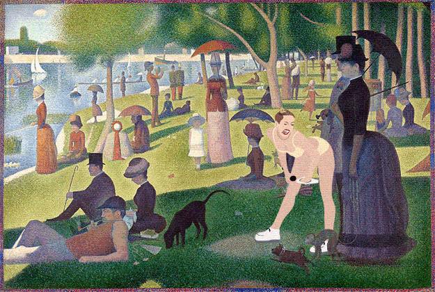 Tarde de Domingo na Ilha de Grande Jatte, de George Seurat