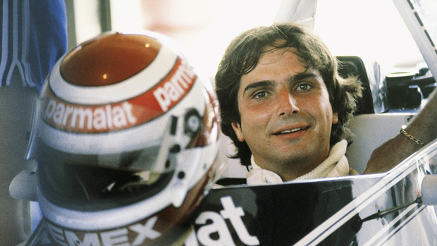 Nelson Piquet, em 1981, a bordo de sua Brabham, com a qual conseguiu seu primeiro título