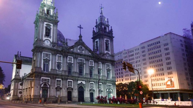 Igreja da Candelária ao amanhecer no Rio de Janeiro